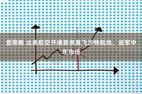 壹策略 达美航空开通首条直飞沙特航线,进军中东市场