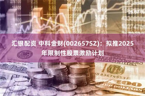 汇银配资 中科金财(002657SZ)：拟推2025年限制性股票激励计划